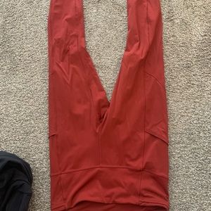 Burnt Orange Lululemon Crop Legging